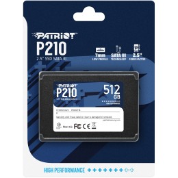 Накопитель SSD Patriot 512Gb P210 P210S512G25 {SATA 3.0}